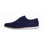 Pantofi barbati casual din piele naturala intoarsa bleumarin 881BLMVEL